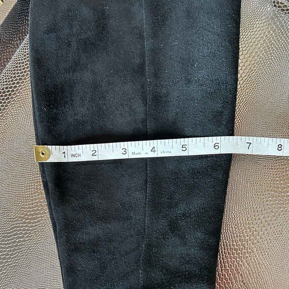 Saks Fifth Avenue black suede boots - Picture 13 of 15